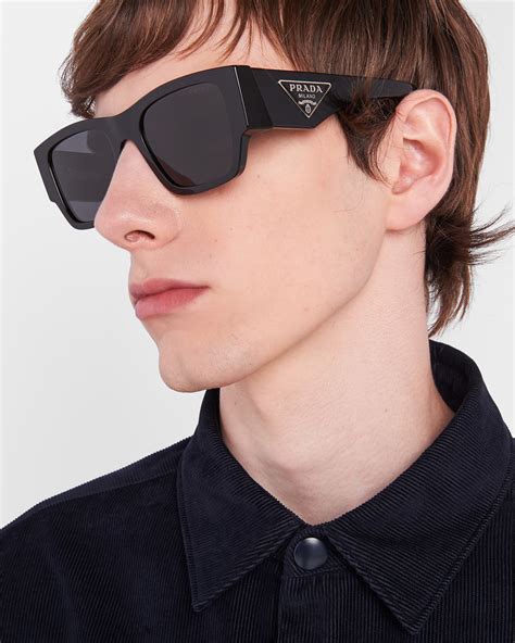 prada sunglasses men 1980 rap around the eyes